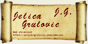 Jelica Grulović vizit kartica